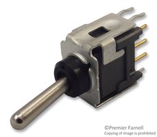 NKK SWITCHES B12AB Toggle Switch, On-Off, SPDT, Non Illuminated, B Series, Panel Mount, 100 mA