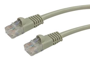 VIDEK 2965-20 Ethernet Cable, Patch Lead, Cat5e, RJ45 Plug to RJ45 Plug, Beige, 20 m