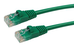 VIDEK 2965-8G Ethernet Cable, Patch Lead, Cat5e, RJ45 Plug to RJ45 Plug, Green, 8 m