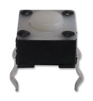 TE CONNECTIVITY - ALCOSWITCH FSM2JH Tactile Switch, FSMJ Series, Top Actuated, Through Hole, Round Button, 160 gf, 50mA at 24VDC
