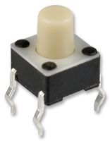 TE CONNECTIVITY - ALCOSWITCH 2-1825910-2 Tactile Switch, FSMJ Series, Top Actuated, Through Hole, Round Button, 160 gf, 50mA at 24VDC