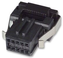 TE CONNECTIVITY - AMP 2-111196-5 . IDC Connector, IDC Receptacle, Female, 1.27 mm, 2 Row, 10 Contacts, Cable Mount