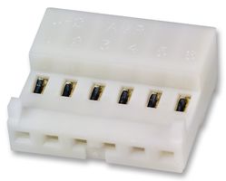 TE CONNECTIVITY - AMP 3-643814-8 IDC Connector, 24 AWG, IDC Receptacle, Female, 2.54 mm, 1 Row, 8 Contacts, Cable Mount