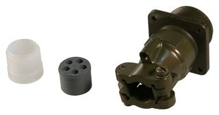 ITT CANNON MS3100E16S-8P Circular Connector, MIL-DTL-5015 Series, MS3100 Series, Wall Mount Receptacle, 5 Contacts