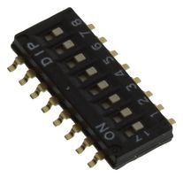 MULTICOMP PRO MCDHN-08F-V DIP / SIP Switch, 8 Circuits, Slide, Surface Mount, SPST, 24 V, 25 mA