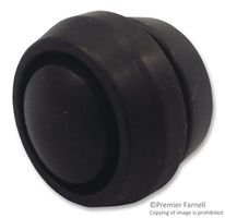 ITW SWITCHES 47-1111 Industrial Pushbutton Switch, 47 Series, 14.4 mm, SPST-NO, Momentary, Round Domed, Black