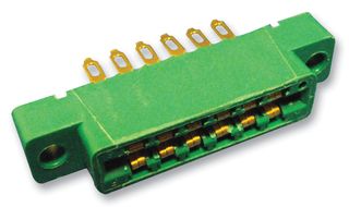 CINCH CONNECTIVITY SOLUTIONS 50-12A-30 Card Edge Connector, Dual Side, 1.8 mm, 12 Contacts, Panel Mount, Straight