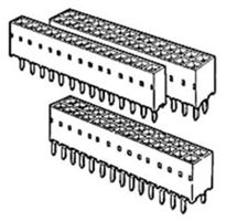 AMPHENOL COMMUNICATIONS SOLUTIONS 87606-403LF PCB Receptacle, Board-to-Board, 2.54 mm, 2 Rows, 6 Contacts, Through Hole Mount, Dubbox 87606