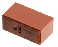 SCHRACK - TE CONNECTIVITY RT314012 General Purpose Relay, Power PCB Relay RT1 Series, Power, Non Latching, SPDT, 12 VDC, 16 A