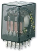 TE CONNECTIVITY - POTTER&BRUMFIELD KHAU-17D11-24 General Purpose Relay, KHA Series, Power, Non Latching, 4PDT, 24 VDC, 5 A