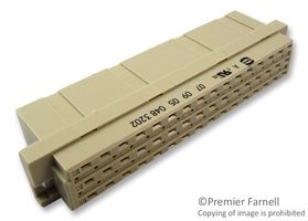 HARTING 09 05 048 3202 DIN 41612 Connector, Type E, 48 Contacts, Receptacle, 5.08 mm, 3 Row, a + c + e
