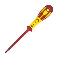 CK TOOLS T49144-025 Screwdriver, Slotted, VDE, 75 mm Blade, 2.5 mm Tip, 170 mm Overall