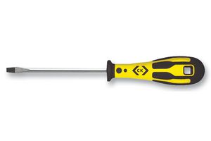 CK TOOLS T49110-100 Screwdriver, Slotted, Flared, 200 mm Blade, 10 mm Tip, 335 mm Overall