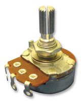 TT ELECTRONICS / BI TECHNOLOGIES P231-QC20BR25K Rotary Potentiometer, Conductive Plastic, 25 kohm, 1 Turns, Linear, 500 mW, ± 20%, P231 Series