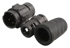 SWITCHCRAFT/CONXALL EN3L4MX Circular Connector, Sealed Circular Connector, EN3 Series, Cable Mount Receptacle, 4 Contacts