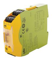PILZ 750104 Safety Relay, 24 VDC, 3PST-NO, PNOZ s4 Series, DIN Rail, 6 A, Screw