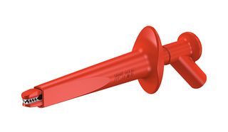 STAUBLI 66.9474-22 Crocodile Clip, CAT IV, 20 mm, 16 A, Red