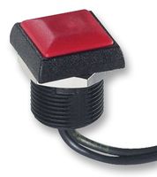 APEM IRC3F432 Industrial Pushbutton Switch, IR Series, 16.2 mm, SPST-NO, Momentary, Square, Green