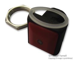 APEM IRC3S462LOS Industrial Pushbutton Switch, IR Series, 16.2 mm, SPST-NO, Momentary, Square, Red