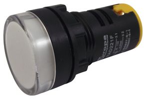 MULTICOMP PRO RAD221F LED Panel Mount Indicator, Pilot Lamp, White, 110 VAC, 22 mm, IP65