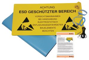 MULTICOMP PRO 069-0008 GERMAN ESD WORKSTATION KIT, BLUE