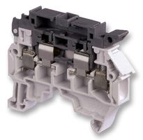 TE CONNECTIVITY - ENTRELEC 1SNK508410R0000 Fused Terminal Block, 2 Ways, 24 AWG, 10 AWG, 4 mm², Screw, 6.3 A