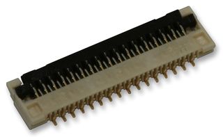 MOLEX 502078-5362 FFC / FPC Board Connector, R/A, 0.25 mm, 53 Contacts, Easy-On 502078 Series, Solder, Bottom, 1 Row