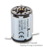 MAXON MOTOR 110119 DC Motor, A-Max 22, Precious Metal Brushes, CLL, Brushed, 9 V, 7350 rpm, 6.33 mN-m, 5 W, 22 mm