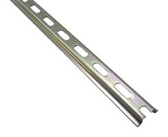 WIELAND ELECTRIC WS.005.3541 DIN Mounting Rail, Mini Slotted, DIN Rail Mount, DIN Rail Terminal, 500 mm, 5 mm, 15 mm, Steel