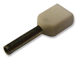 AMP - TE CONNECTIVITY 966144-1 Wire Ferrule, DIN End, Twin Wire, 20 AWG, 0.5 mm², 8 mm, White