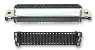 AMP - TE CONNECTIVITY 1658610-1 D Sub Connector, DB37, Standard, Receptacle, AMPLIMITE HDF, 37 Contacts, DC, IDC / IDT