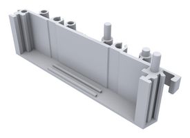 CAMDENBOSS CIME/M/SEF2250S End Section with Foot, Empty Modular Interface Support, 72mm Width PCBs, Mini Series