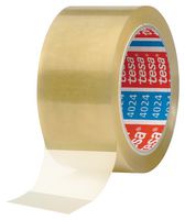 TESA 4024-00234-04 Packaging Tape, PP (Polypropylene), Transparent, 50 mm x 66 m