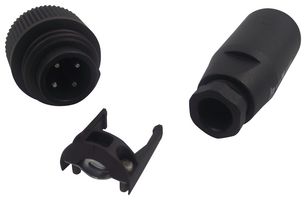 BINDER 99-4221-00-04 Circular Connector, PG9, Miniature Circular Connector, 693 Series, Cable Mount Plug, 4 Contacts
