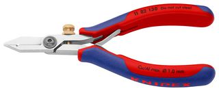 KNIPEX 11 82 130 Wire Stripper, Adjustable, 130mm, 0.03-1mm Solid & Stranded Wires