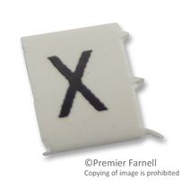 PRO POWER LHS3-1TW/X Wire Marker, Pre Printed Heat Shrinkable Sleeve, X, PO (Polyolefin), White, 5mm x 6mm, 3 mm