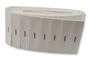 PRO POWER LHS12-4TW/I Wire Marker, Pre Printed Heat Shrinkable Sleeve, I, PO (Polyolefin), White, 5mm x 20mm, 12 mm