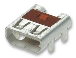 MOLEX 46765-1001 HDMI Connector, 19 Contacts, Receptacle, PCB Mount, Through Hole Right Angle