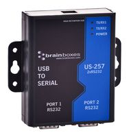 BRAINBOXES US-257 Adapter, USB to 2 x RS232 Serial