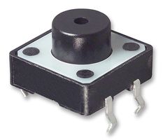 ALCOSWITCH - TE CONNECTIVITY FSM101 Tactile Switch, FSM10 Series, Top Actuated, Through Hole, Round Button, 160 gf, 50mA at 24VDC