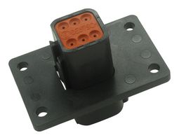 TE CONNECTIVITY - DEUTSCH DT04-6P-CL06 Automotive Connector Housing, DT Series, Receptacle, 6 Ways, DT Series Pin Contacts