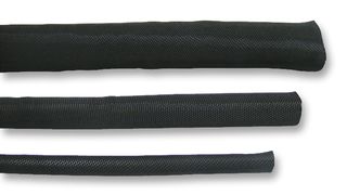 HELLERMANNTYTON 170-01000 TWIST-IN 05-PET-BK Sleeving, Wrappable, PE (Polyester), Black, 150 m, 492 ft