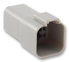 AMPHENOL SINE/TUCHEL AT04-6P Automotive Connector Housing, AT Series, Receptacle, 6 Ways, AT Series Pin Contacts