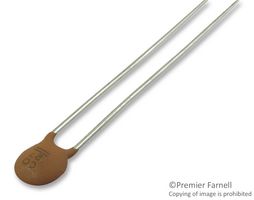 VISHAY D680G25C0GH63L2R Ceramic Disc Capacitor, 68 pF, 100 V, ± 2%, C0G / NP0, 2.5 mm, Radial Leaded