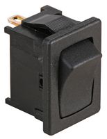 MARQUARDT 1803.6121-00 Rocker Switch, Off-On, SPDT, Non Illuminated, Panel Mount, Black, 1800 Series