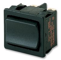 MARQUARDT 1804.6121-00 Rocker Switch, Off-On, DPDT, Non Illuminated, Panel Mount, Black, 1800 Series