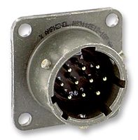 AMPHENOL INDUSTRIAL PT02E10-6P Circular Connector, PT Series, MIL-DTL-26482 Series I, Box Mount Receptacle, 6 Contacts, Solder Pin