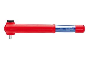 KNIPEX 98 43 50 Torque, Wrench, 1000V, Insulated, 1/2" Drive, 385mm Length, 5N-m to 50N-m