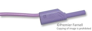 HIRSCHMANN TEST AND MEASUREMENT 975695709 TEST LEAD, VIOLET, 500MM, 1KV, 10A