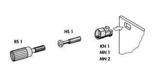 FISCHER ELEKTRONIK KN 1 Enclosure Accessory, Metal Screw Socket, Insert Modules & Front Panels